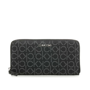 Calvin Klein dámská velká černá peněženka s potiskem - OS (0GJ)